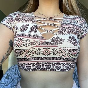 Aztec Crop Top
